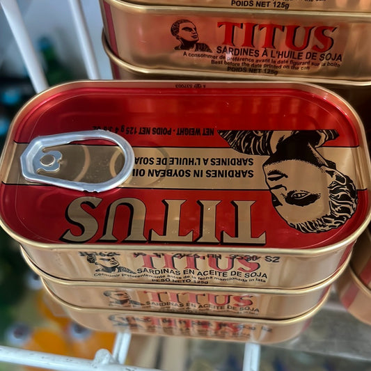 Titus Sardines In Soybean Oil 125g